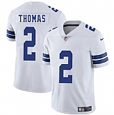 Men & Women & Youth Dallas Cowboys #2 Juanyeh Thomas White 2025 Vapor Untouchable Limited Stitched Jersey,baseball caps,new era cap wholesale,wholesale hats